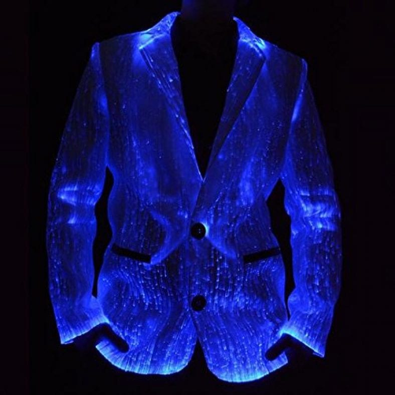 Men’s Fiber Optic Light up Suit Jacket