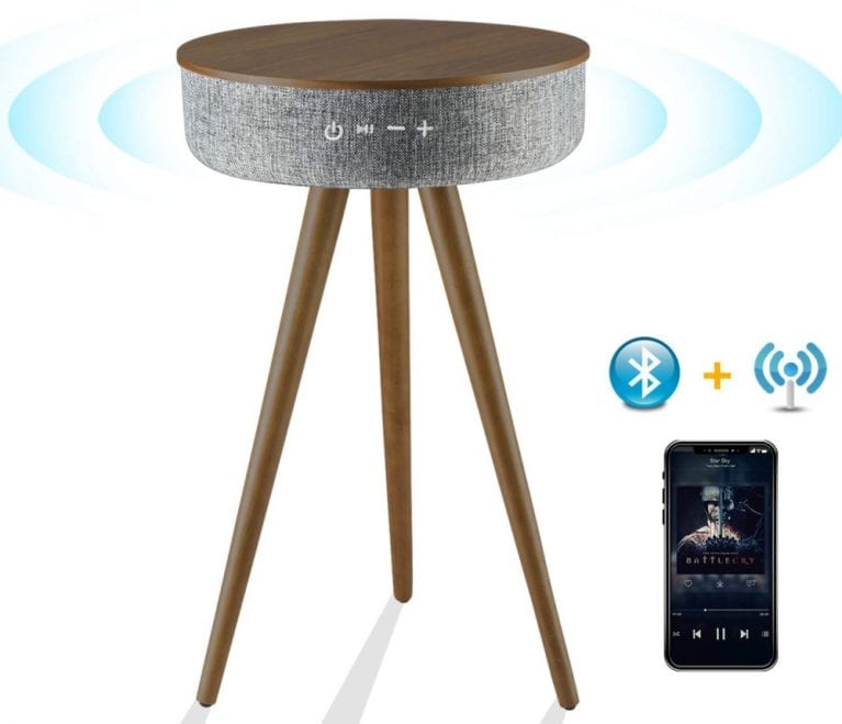 istar Smart Table with Bluetooth Speaker and Wireless Charging