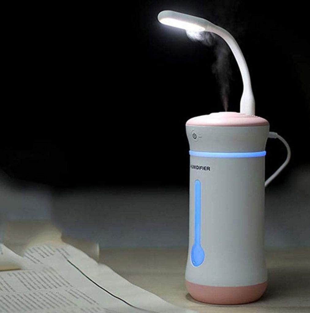 Mini 3 In 1 USB Fan Led Light Essential Oil Aroma Diffuser Air