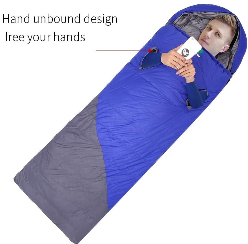 Sleeping Bag 100%Duck Down Filling Portable Envelope Sleeping Bags