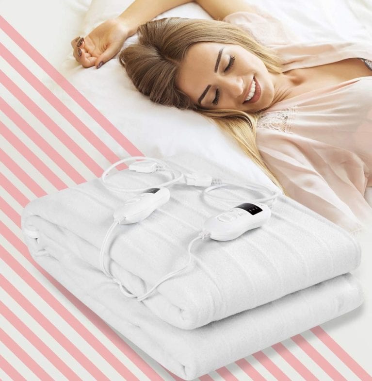 Giantex Heated Mattress Pad W/Safety 8 Temperature Regulation and 4