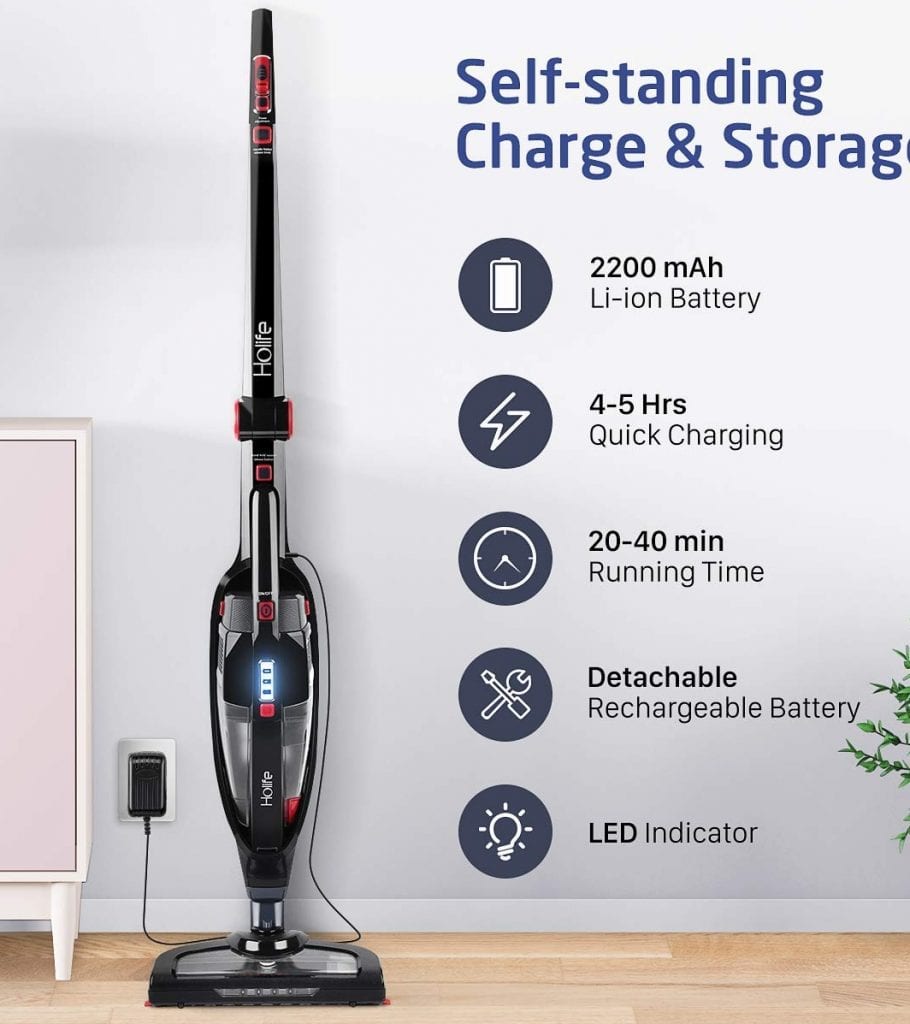 HoLife 2in1 Cordless Stick Vacuum Cleaner Upright and Handheld Vacuum