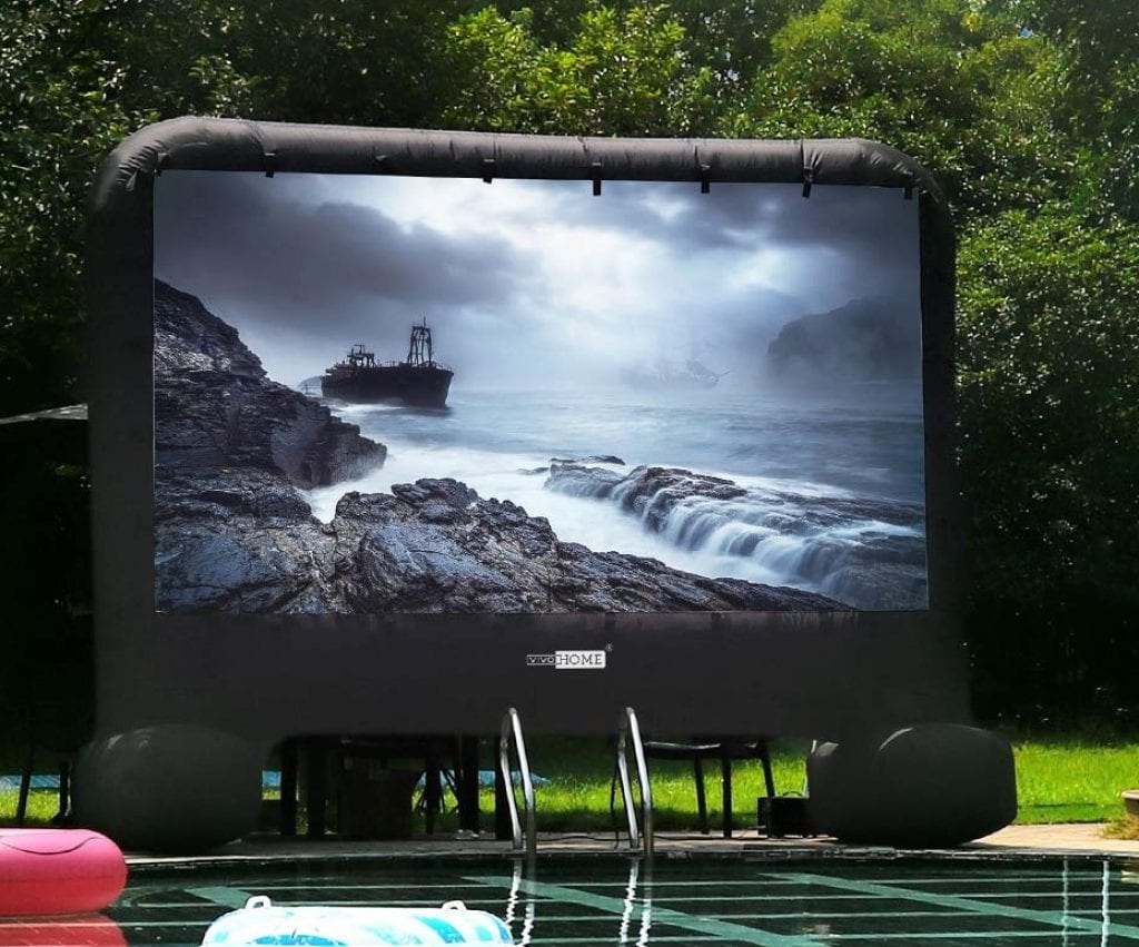 blow up projector screen rental