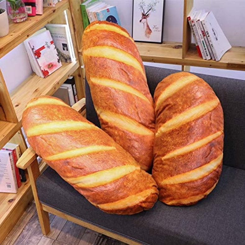 giant bread shaped pillow