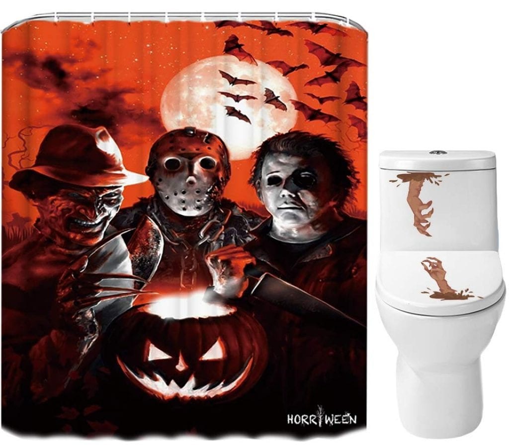 Halloween Shower Curtain Set