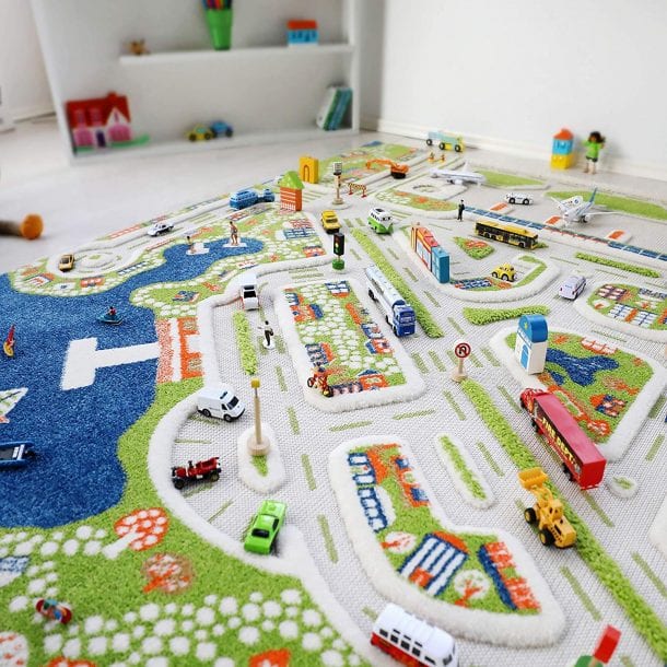 Mini City Thick 3D Kids Play Rug