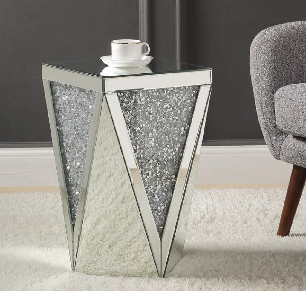 Mirrored Side Table