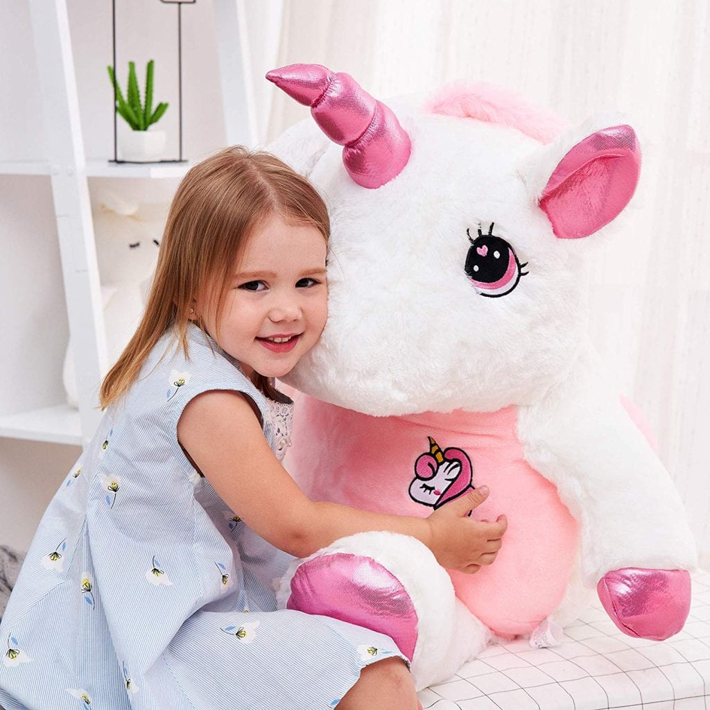 gigantic stuffed unicorn