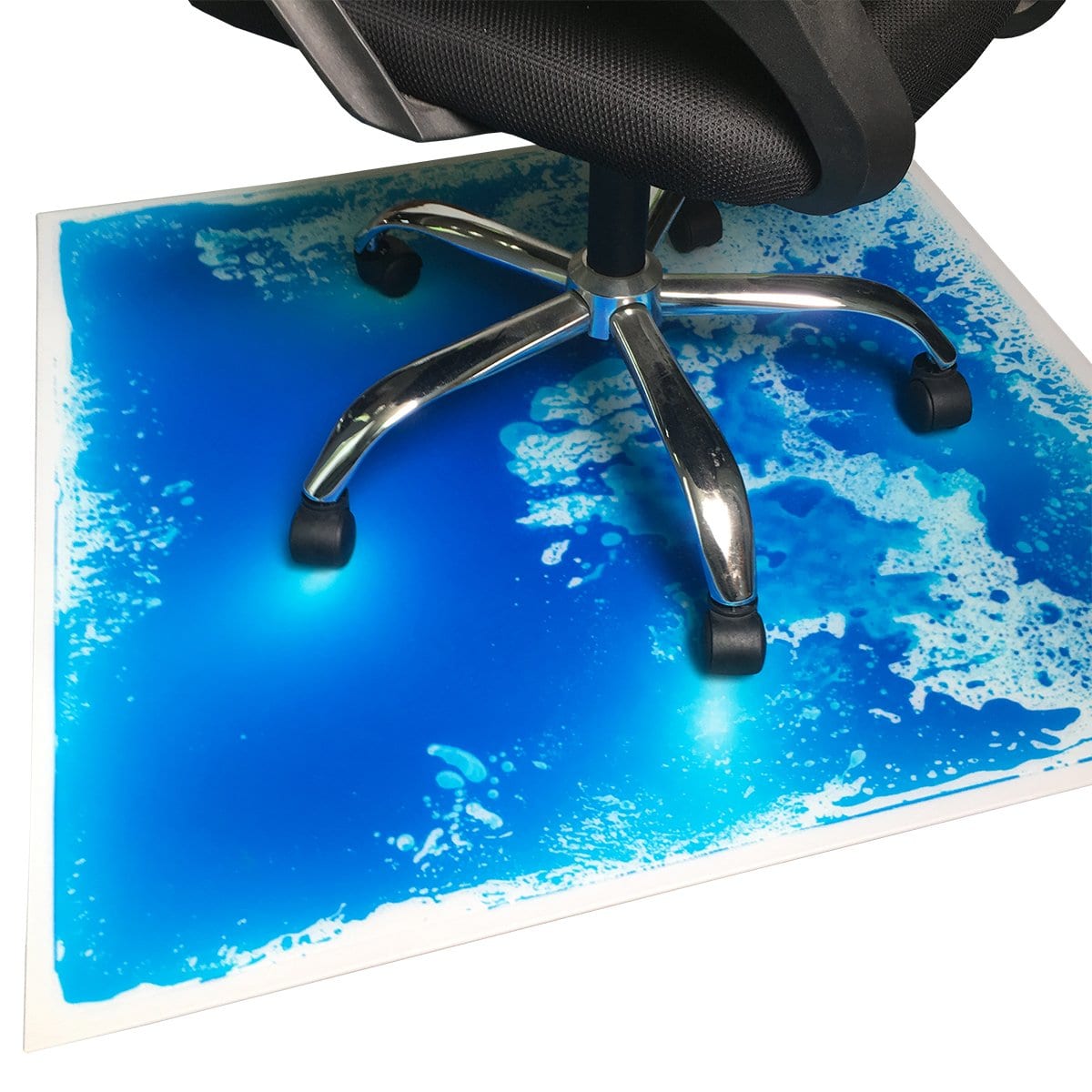 Liquid Encased Office Chair Mat For CarpetHardwood Floor Chair Mat 