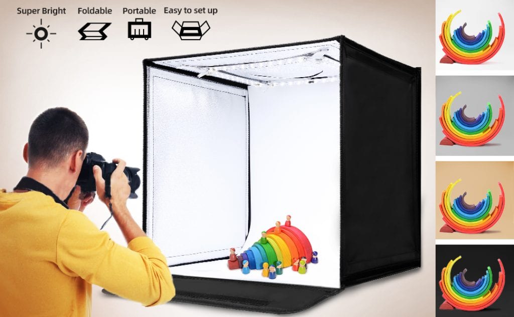 PULUZ Photo Studio Light Box Portable 60 X 60 X 60 Cm Light Tent LED 5500K