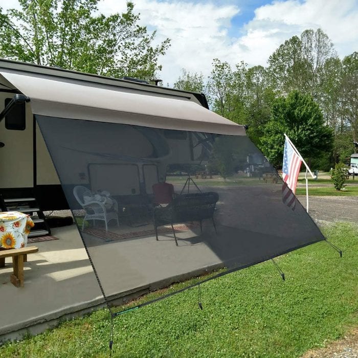 RV Awning Sunshade Screen