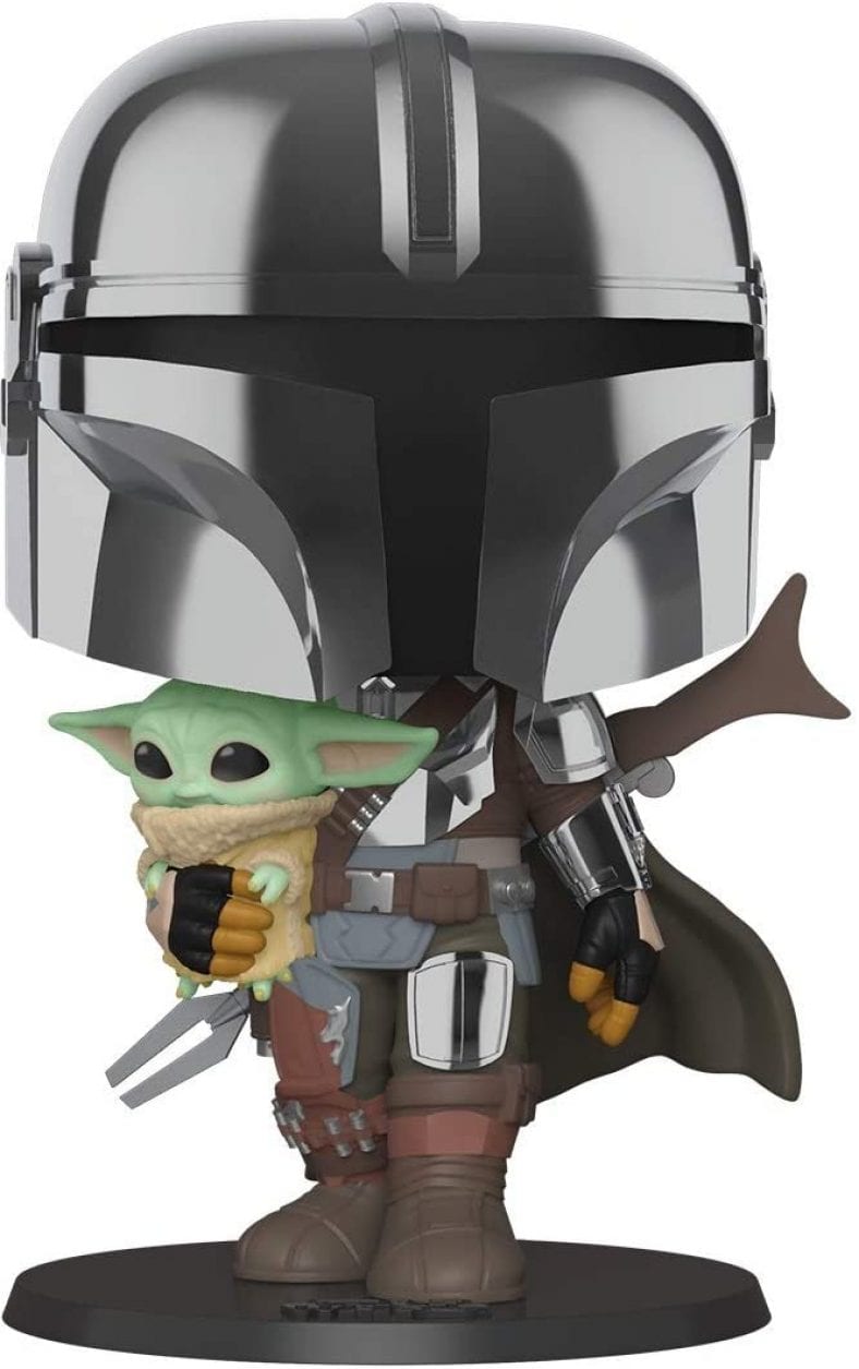 figurine funko pop star wars the mandalorian flying with jet pack