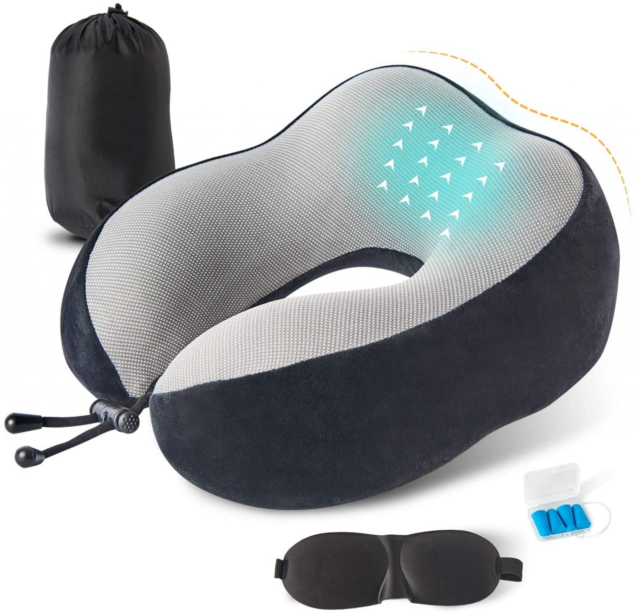Memory Foam Travel Pillow