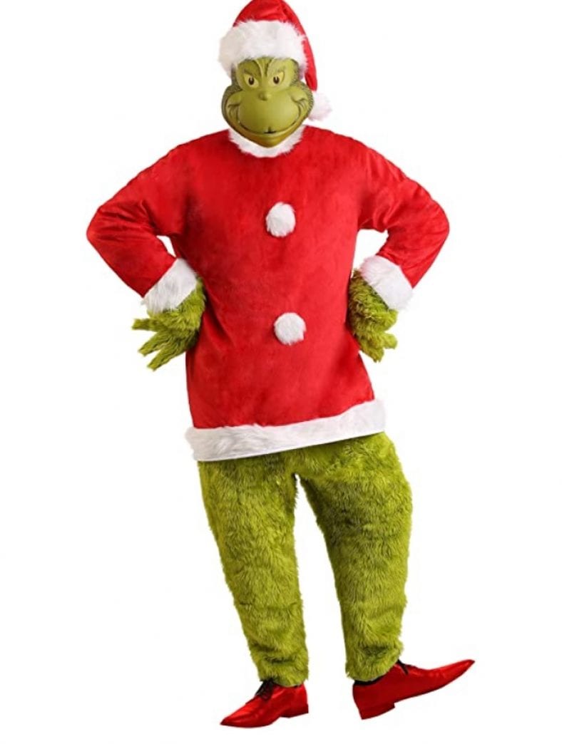 Grinch Costume with Grinch Mask