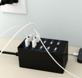 10-Port Family-Sized Desktop USB Rapid Charger