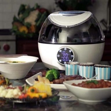 10-in-1 Programmable Multi Cooker with Exclusive Robotic Hands Free Stirrer