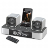 Stereo System with Clock Radio for iPod