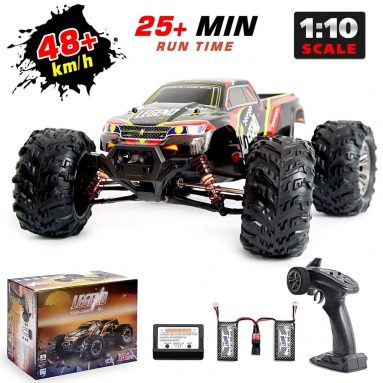 1:10 Scale Large Remote Control Car 48km/h+ Speed | Boys 4×4 Off Road Monster Truck Electric RC Cars