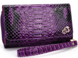 Samsung Galaxy S3 i9300 Purple Crocodile Fashion Wallet