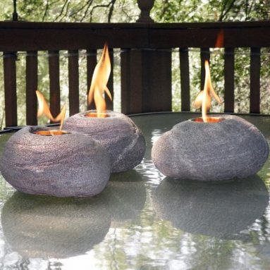 Fire Rocks with Real North American River Rock Look