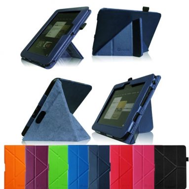 Transformer Multi-View Leather Case Cover for Amazon Kindle Fire HD