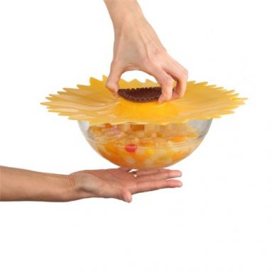The Sunflower Large Silicone Suction Lid & Food Cove