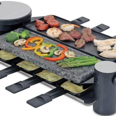 Swivel 8 Person Raclette Party Grill