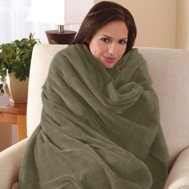 Microplush Electric Heated Warming Heating Blanket