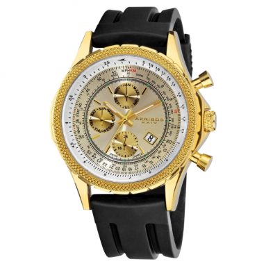 Men’s Multifunction Rubber Strap Watch