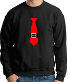 Santa Claus Neck Tie Sweatshirt