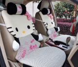 Hello Kitty Auto Car Plush Cover Cushion Set