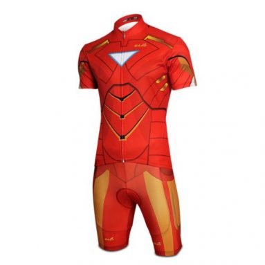 Iron Man Costume Short-Sleeve Biking Cycling
