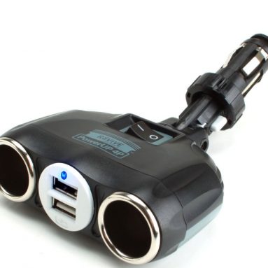 ReVIVE PowerUP 4P Rapid Car Charger & DC Splitter Adapter w/ Dual DC