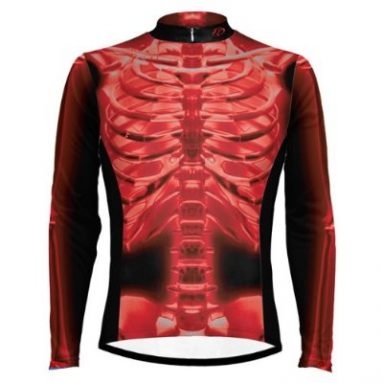 X-Ray Skeleton Cycling Jersey Long Sleeve Men’s