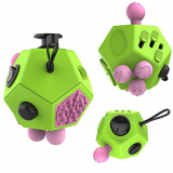 12 Sided Fidget Cube Relieves Stress and Anxiety – Toy Increases Focus and Attention for Children and Adults