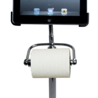 Pedestal Stand for iPad 2/3/4 with Roll Holder