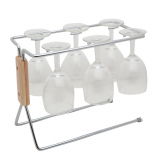 Modern Minimalist Organizer Stemware Rack