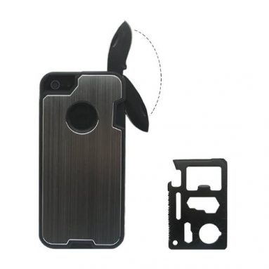 Skin Cover with Knife case for iphone 5 camping Multifunctional knife