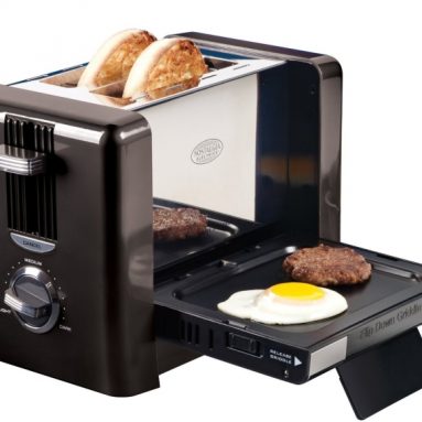 Nostalgia Electrics Flip-Down Breakfast Toaster