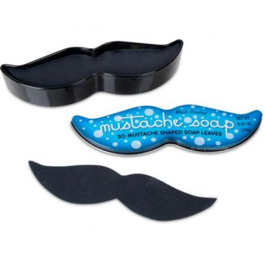 Mustache Soap Leaves