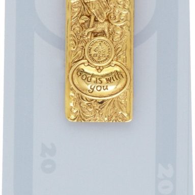 The Vatican Library Collection Lamb of God Gold Tone Money Clip