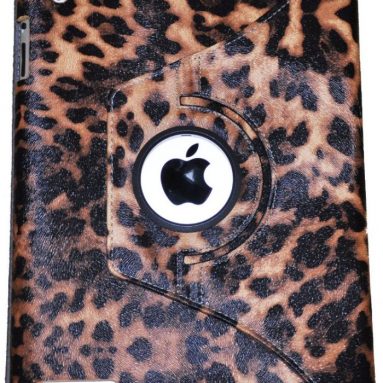 Degrees Rotating Leopard Magnetic Case O for Apple IPad 2