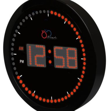LED Clock with Circling LED second indicator