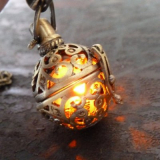 Steampunk FIRE necklace