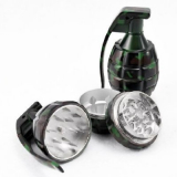 Camo Hand Grenade Shape Herbal Spice Grinder