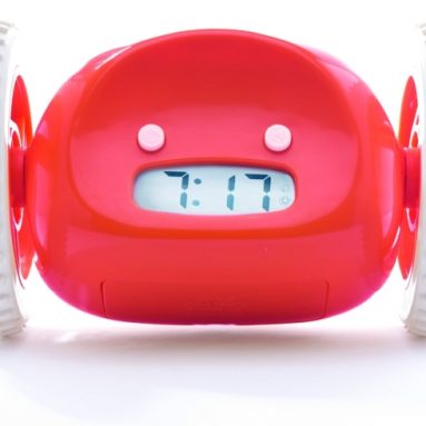 Clocky Alarm Clock On Wheels