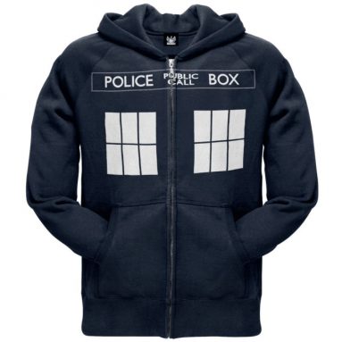 Doctor Who – Large Tardis Zip Hoodie