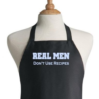 Real Men Don’t Use Recipes Black Grilling Apron