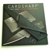 2 Credit Card Sized Folding Knife Black Blade