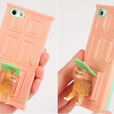 Pet Door and Stand Sneak Out iPhone 5 Case